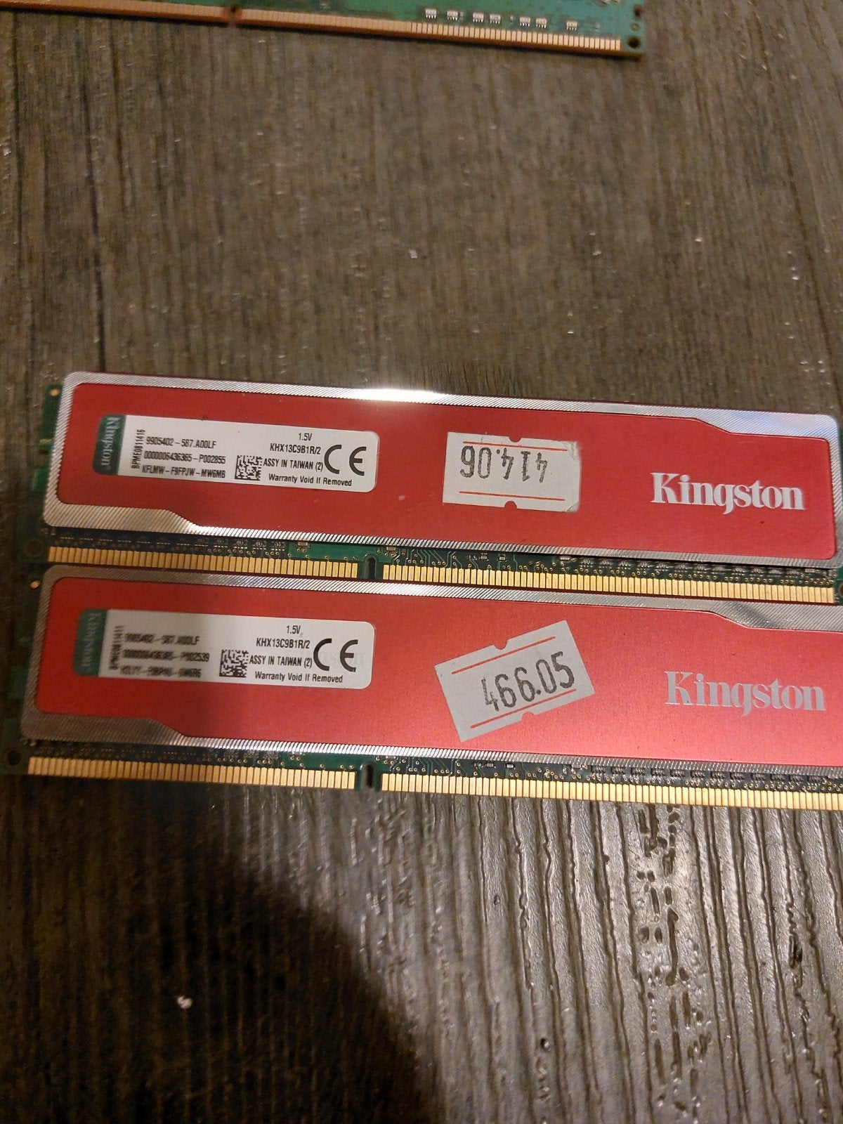 2x 4GB DDR3 Kingston HyperX Red RAM Geheugen, Computers en Software, Gebruikt, 8 GB, DDR3, Ophalen of Verzenden