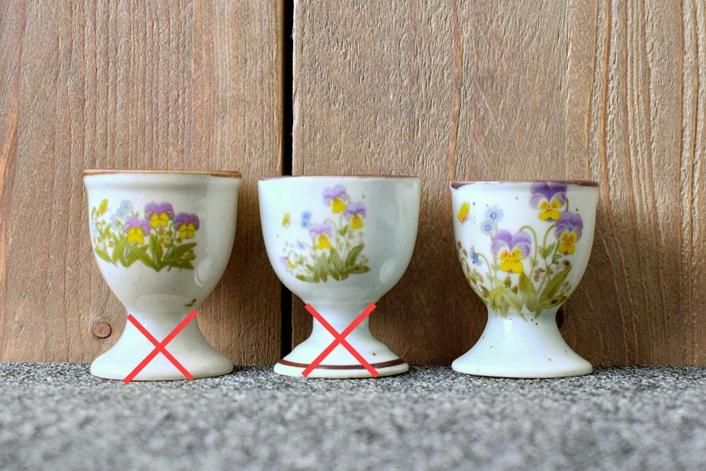Vintage Wildflower eierdopjes - diverse bloemen, Ophalen of Verzenden