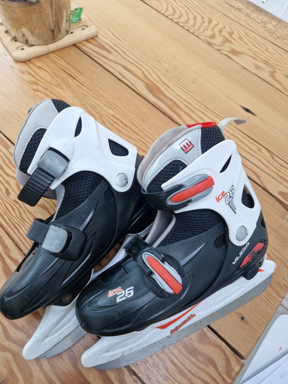 IJshockey schaatsen verstelbaar maat 34-37, Ophalen of Verzenden, Gebruikt, IJshockeyschaatsen, Overige merken