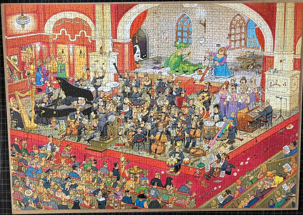 Jan van Haasteren - De Opera - 1000, Ophalen, 500 t/m 1500 stukjes, Zo goed als nieuw, Legpuzzel