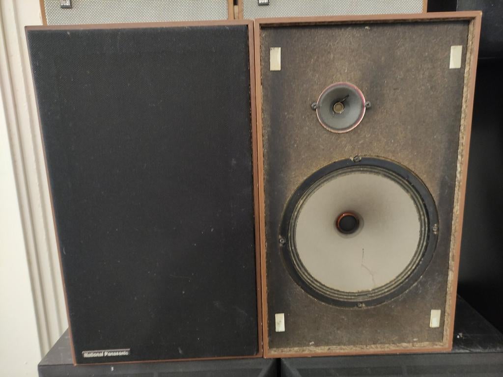 National Panasonic Vintage Speakers - Goede Staat, Audio, Tv en Foto, Overige merken, Gebruikt, Onbekend, Ophalen of Verzenden