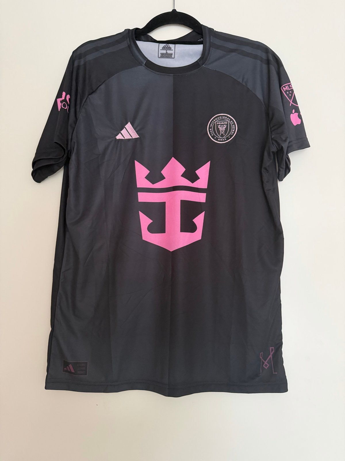 Nieuw Adidas Inter Miami Messi Thuisshirt Maat L, Ophalen, Maat 52/54 (L), Zwart, Nieuw