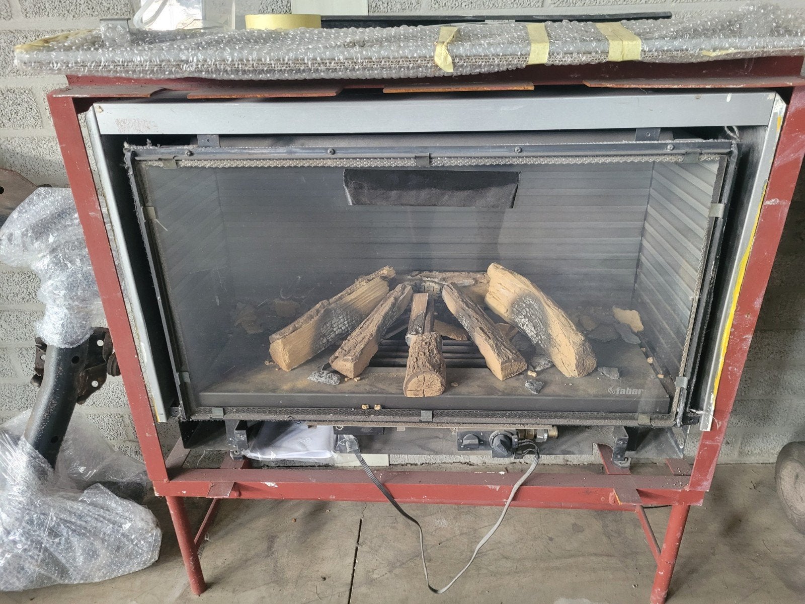 Faber Inbouw Gashaard GV36TT met Afstandsbediening, Huis en Inrichting, Haarden, Ophalen of Verzenden, Gebruikt, Inbouwhaard, Gashaard