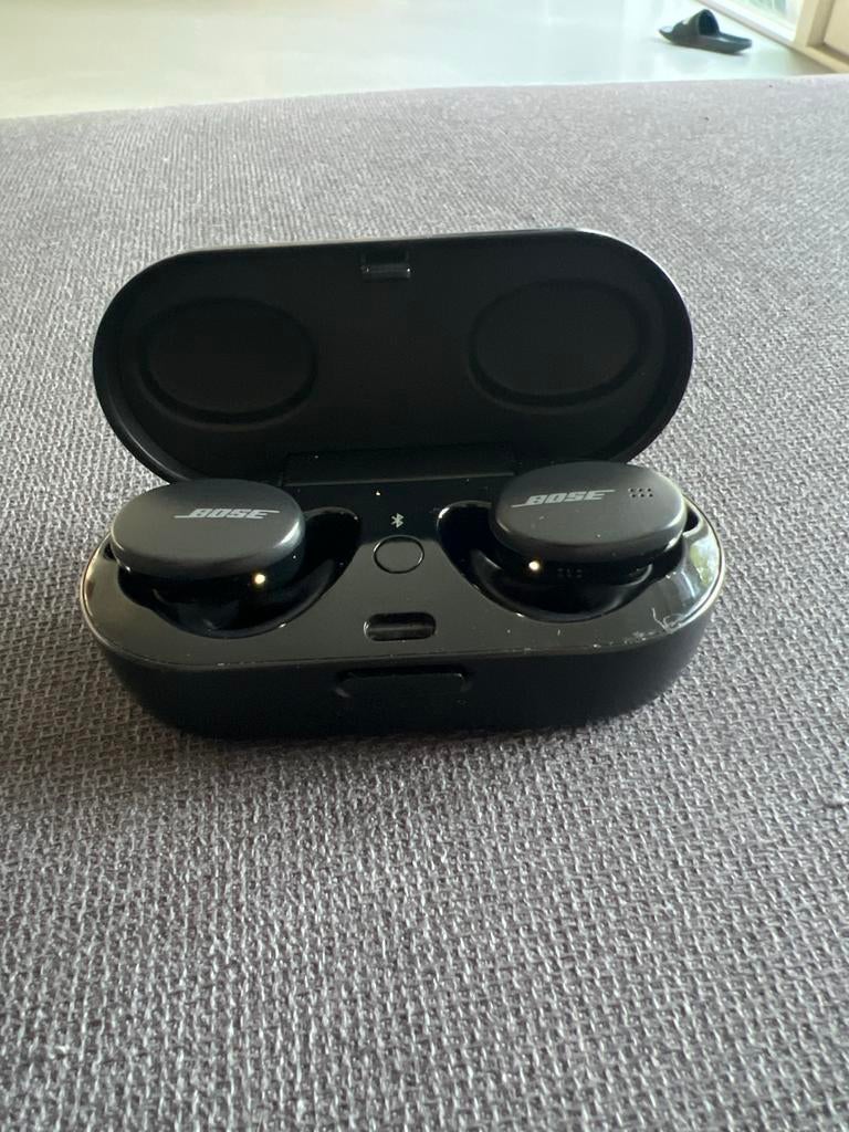 Bose Sport Earbuds Draadloze Oordopjes - Zwart, Audio, Tv en Foto, Koptelefoons, Ophalen of Verzenden, Zo goed als nieuw, Draadloos