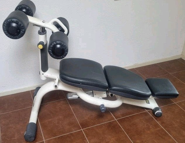 Technogym Ab-crunch bench buikspieren, Ophalen, Gebruikt, Benen, Fitnessbank