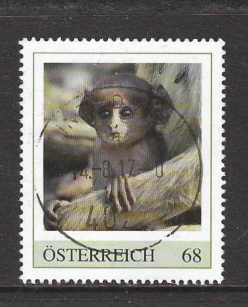 Oostenrijk persoonlijke postzegel dieren, Verzenden, Gestempeld