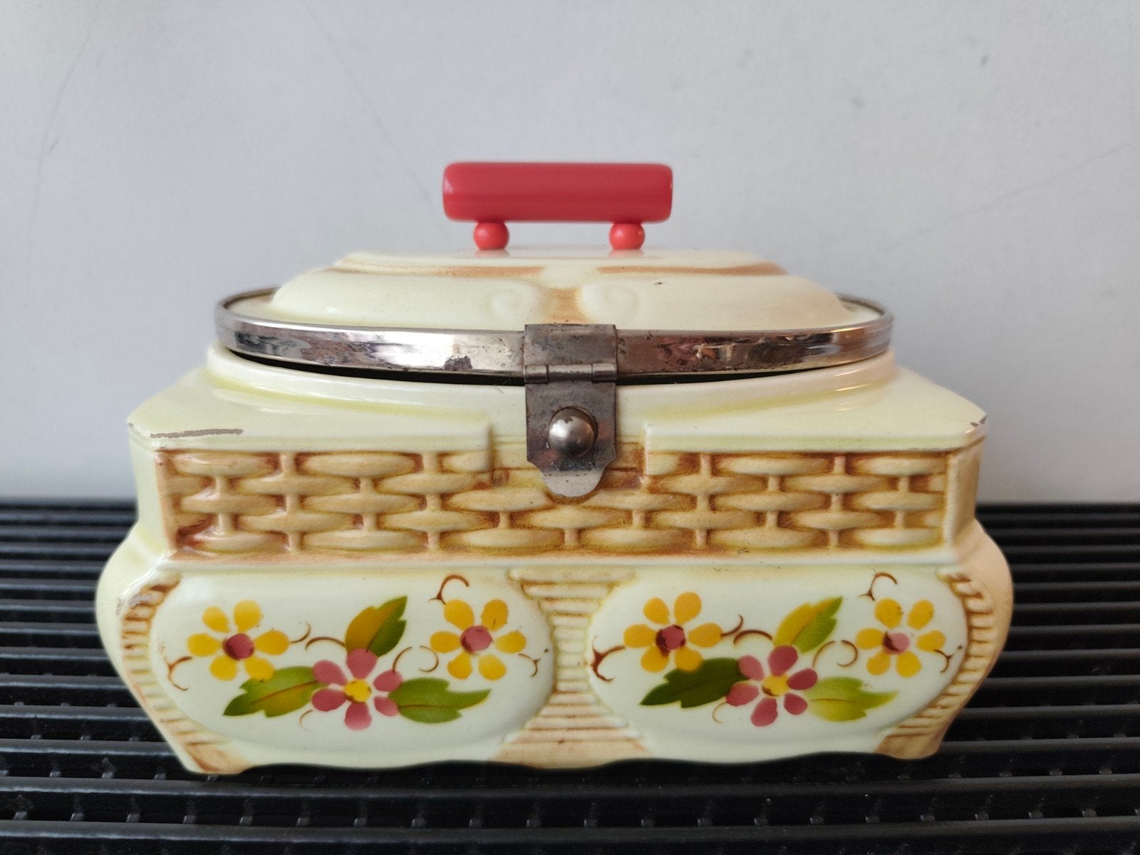 Gebrüder Mehner midcentury keramieken koektrommel jr. 30, Ophalen of Verzenden