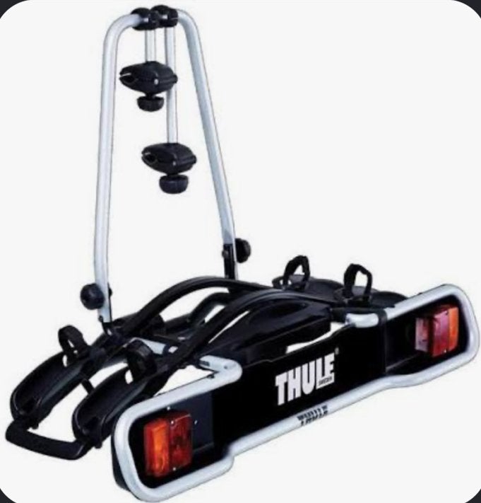 Thule fietsendrager voor 2 fietsen te huur kantelbaar, Ophalen, Zo goed als nieuw, 2 fietsen, Trekhaakdrager