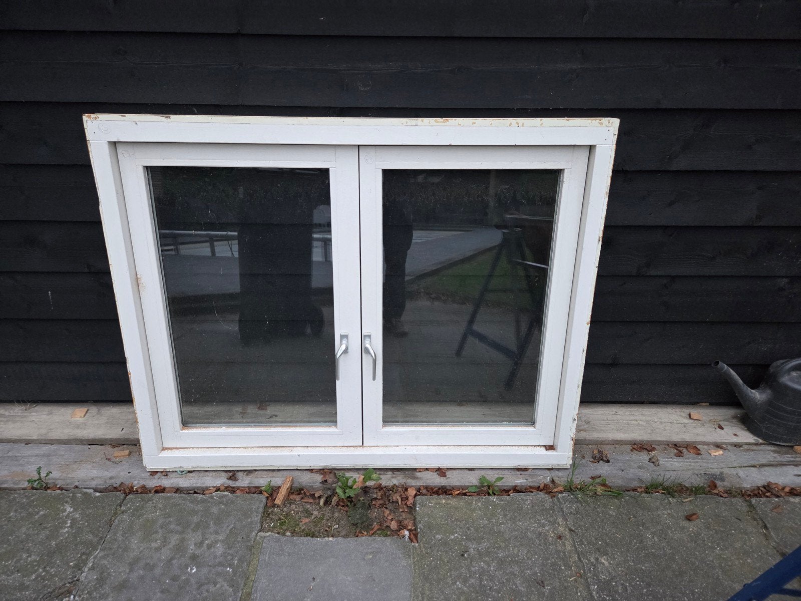 Stolpraam 114x144 cm, Doe-het-zelf en Verbouw, Ophalen, Gevelraam of Ruit, 80 tot 120 cm, Dubbelglas