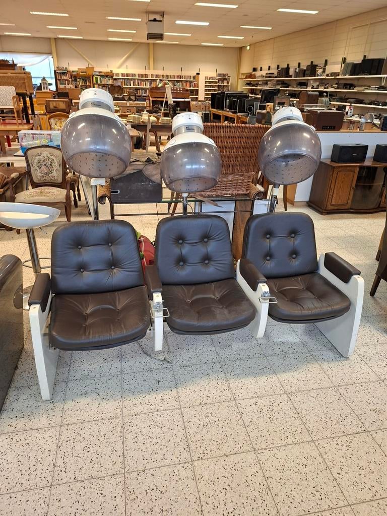 Vintage kapperstoel met droogkappen, Ophalen