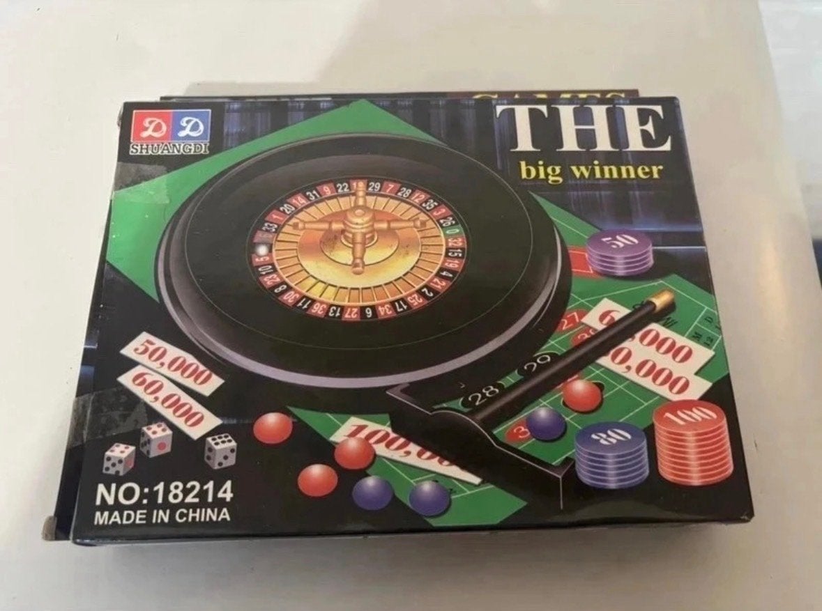 Roulette spelset - The Big Winner / kerst sinterklaas kado, Hobby en Vrije tijd, Drie of vier spelers, Ophalen of Verzenden, Zo goed als nieuw