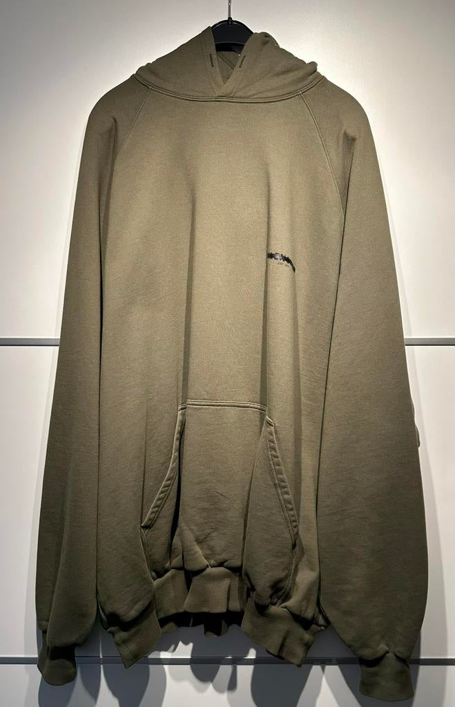 Balenciaga Logo Hoodie, Ophalen of Verzenden, Zo goed als nieuw, Maat 48/50 (M), Groen