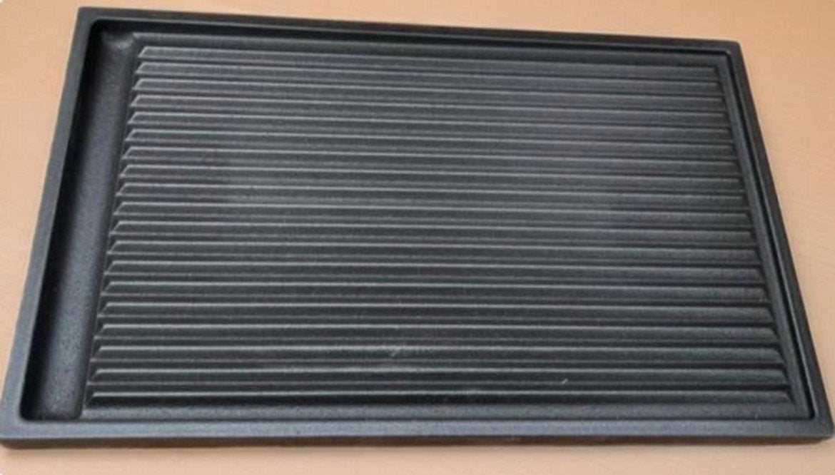 Grill plaat van gietijzer, Witgoed en Apparatuur, Grillplaten, Ophalen, Nieuw