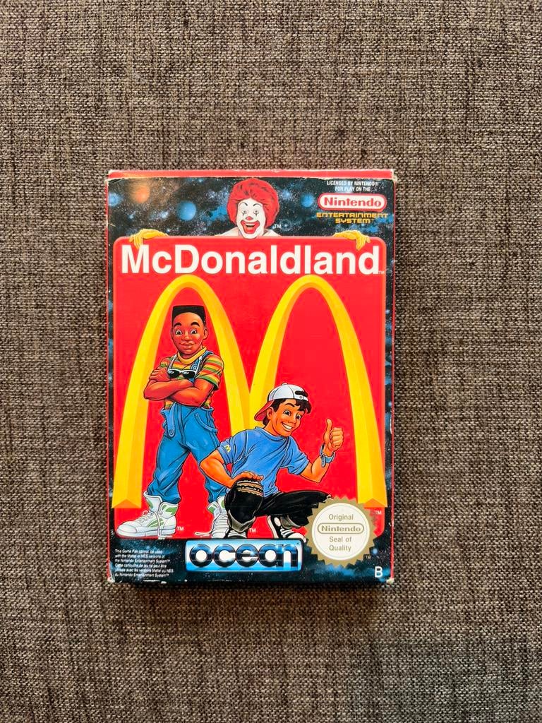 McDonaldLand NES CIB PAL, Spelcomputers en Games, 1 speler, Ophalen, Zo goed als nieuw, Vanaf 3 jaar