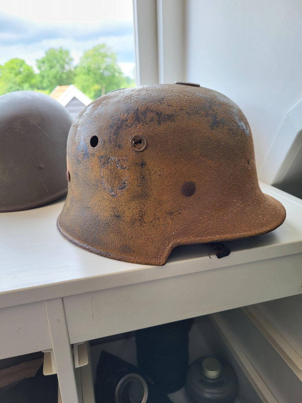 Mooie duitse politie helm, Verzamelen, Ophalen of Verzenden, Duitsland, Helm of Baret