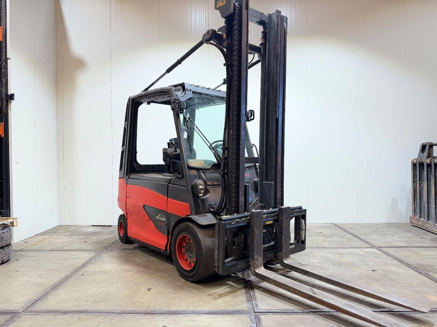Linde E45 600 elektro lange vorken 4,4M extra ventiel Sidesh, Meer dan 4000 kg, Elektrisch, Heftruck, Linde