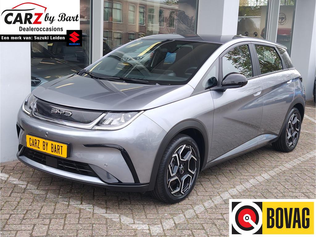 BYD Dolphin COMFORT 60.4 kWh SoH 99%! | 427 KM RANGE! | V2L, Auto's, BYD, Gebruikt, Zwart, Leder, 204 pk