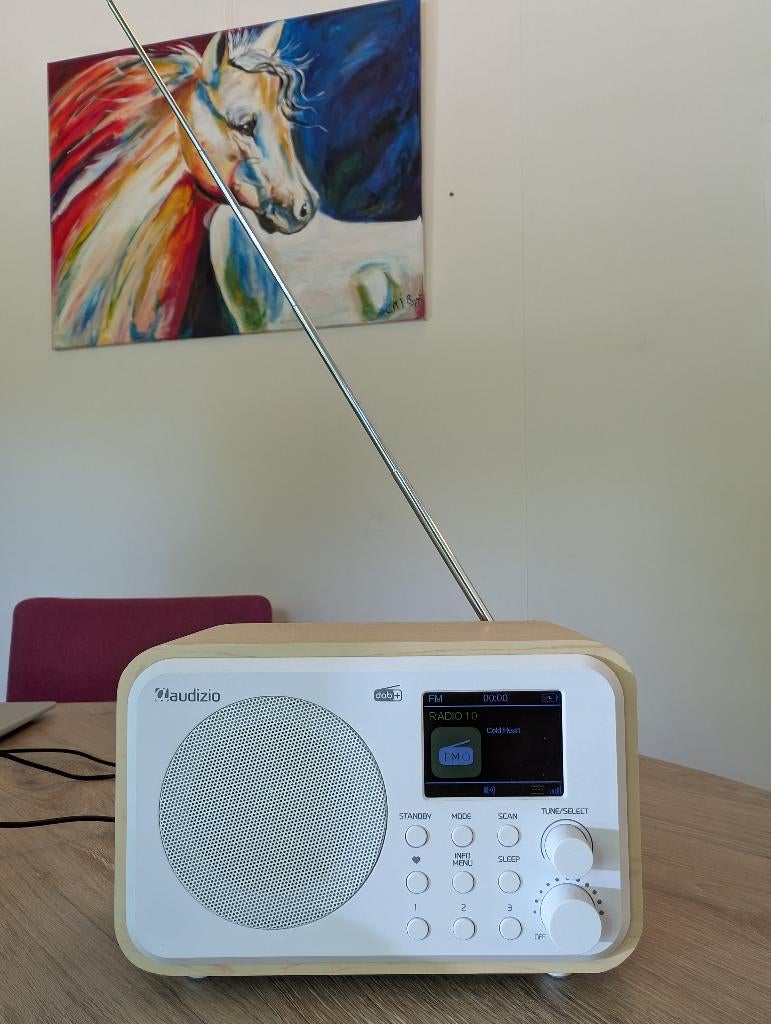 Draadloze Radio Audizio MILAN DAB+ met bluetooth, Ophalen, Zo goed als nieuw, Radio