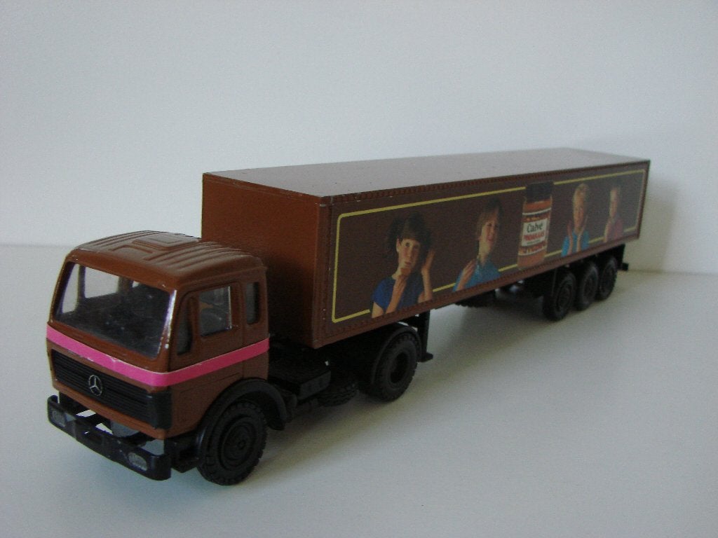 Vintage Calvé Pindakaas Vrachtwagen Model, Ophalen of Verzenden, Gebruikt, Bus of Vrachtwagen, Overige merken