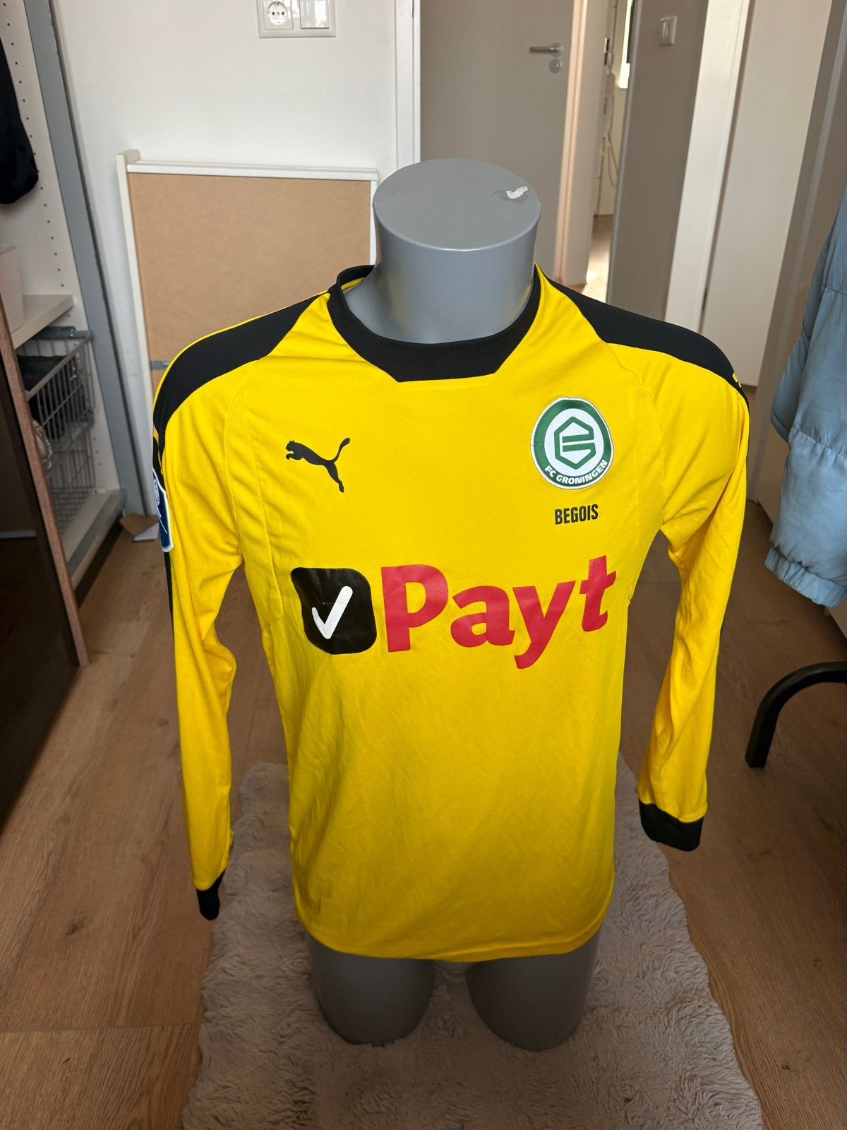 Matchworn FC Groningen voetbalshirt - Begois #16, Maat L, Ophalen of Verzenden, Gebruikt, Shirt
