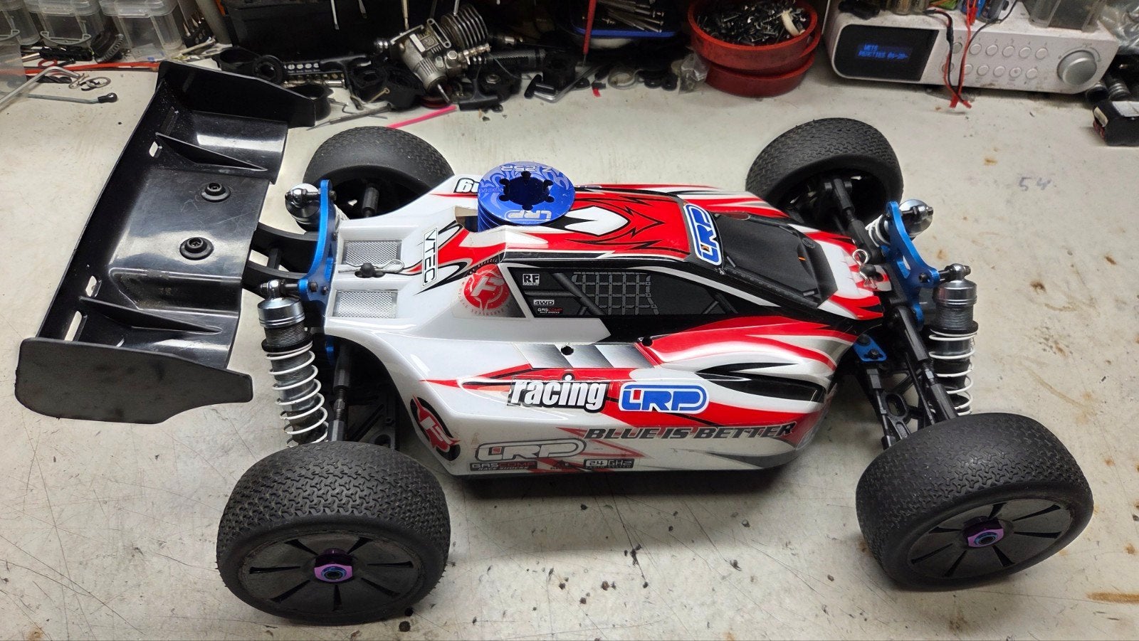 Te koop mooie lrp, Gebruikt, Auto offroad, Ophalen of Verzenden, Schaal 1:8