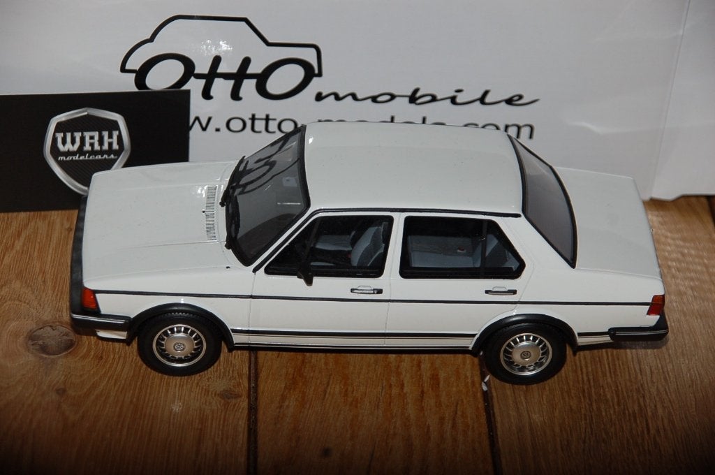 1:18 VOLKSWAGEN JETTA MK1 WHITE OTTO MOBILE OT291 WRH, Verzenden, Zo goed als nieuw, Auto, OttOMobile