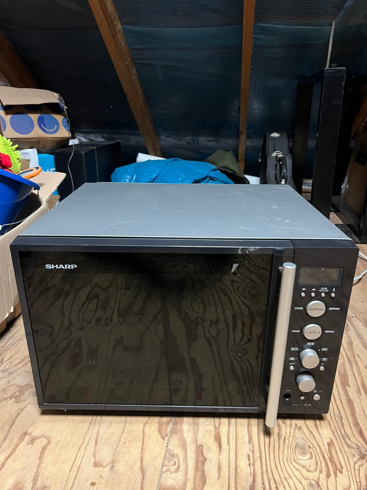 Sharp magnetron / oven combinatie, Ophalen, Zo goed als nieuw, Oven