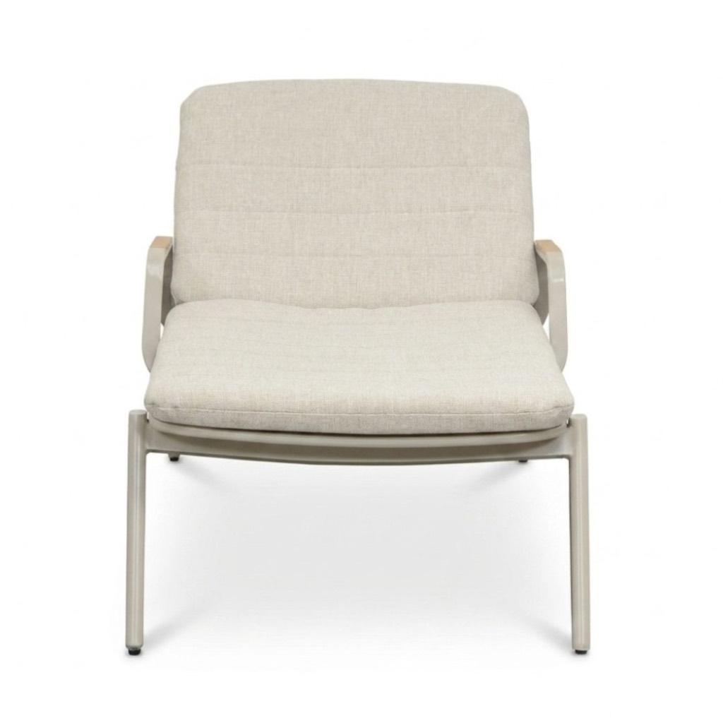 Malta ligbed tuin beige | aluminium + teakhout | 186cm, Ophalen, Verstelbaar, Aston Martinlaan 36, LUX Outdoor Living