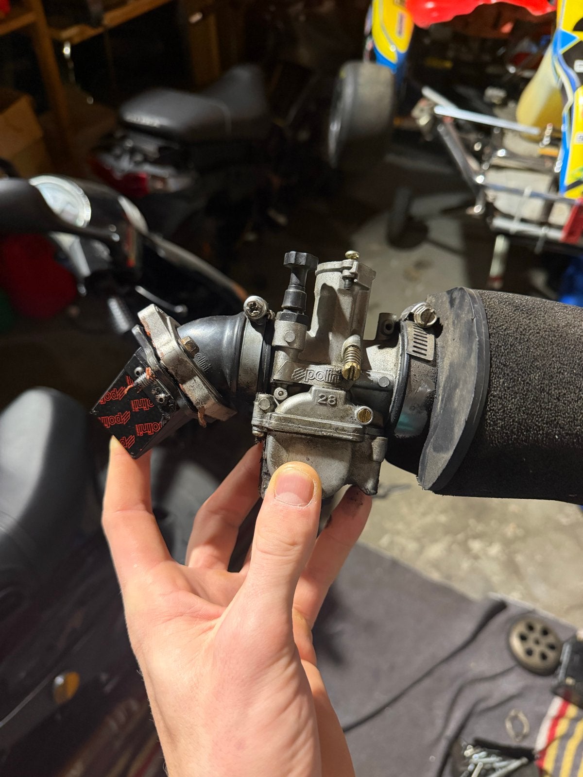Complete inlaatset pwk 28mm, Ophalen of Verzenden, Gebruikt, Carburateur