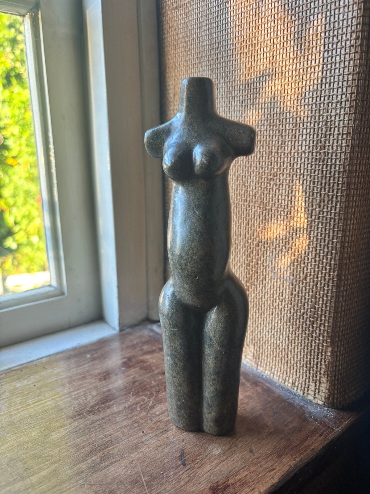 Gesigneerd Shona Kunstbeeld – Vrouwen torso Cliford Padare, Ophalen of Verzenden