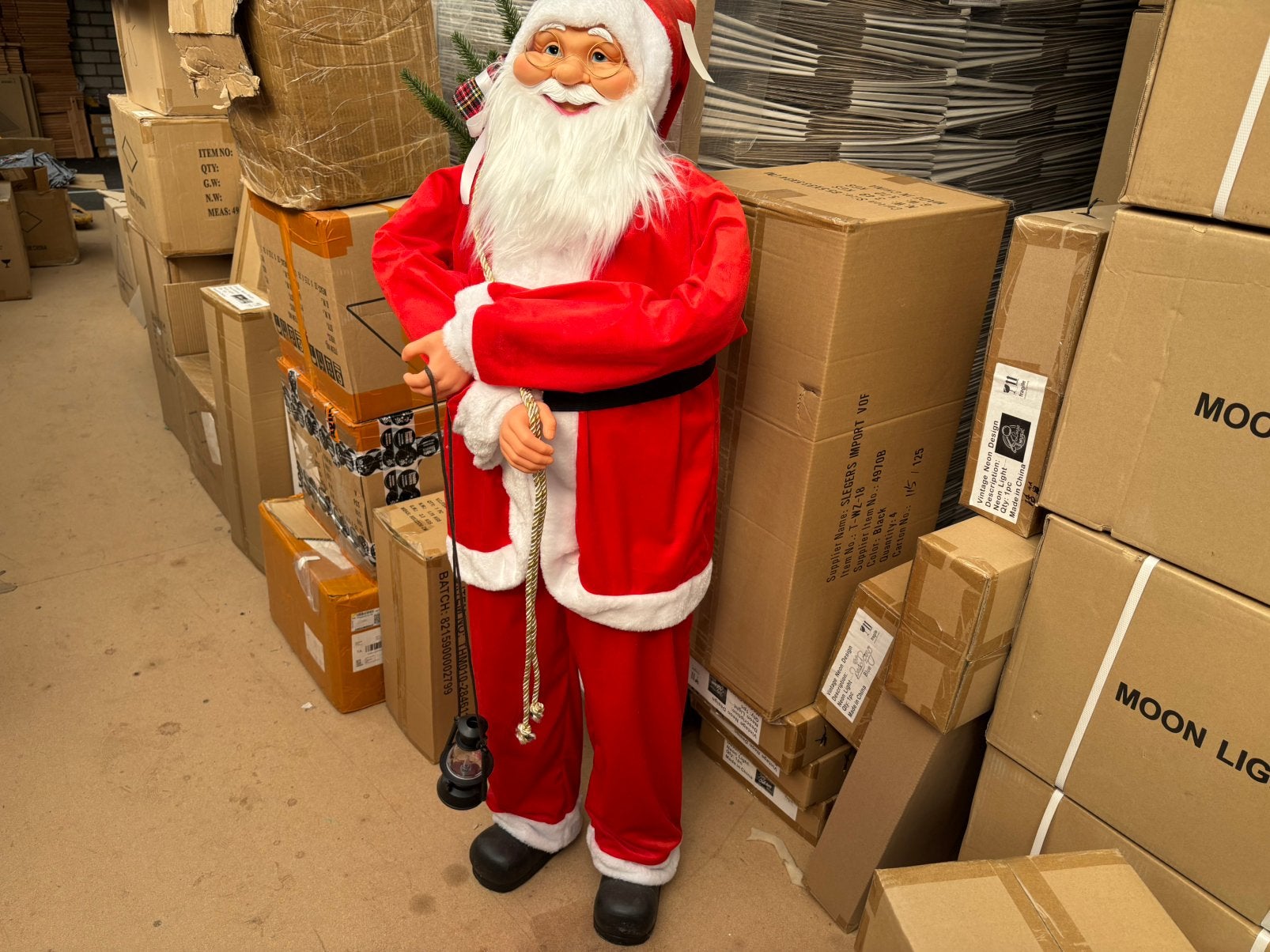 Kerstman 1.50 decoratieve pop, Ophalen, Zo goed als nieuw