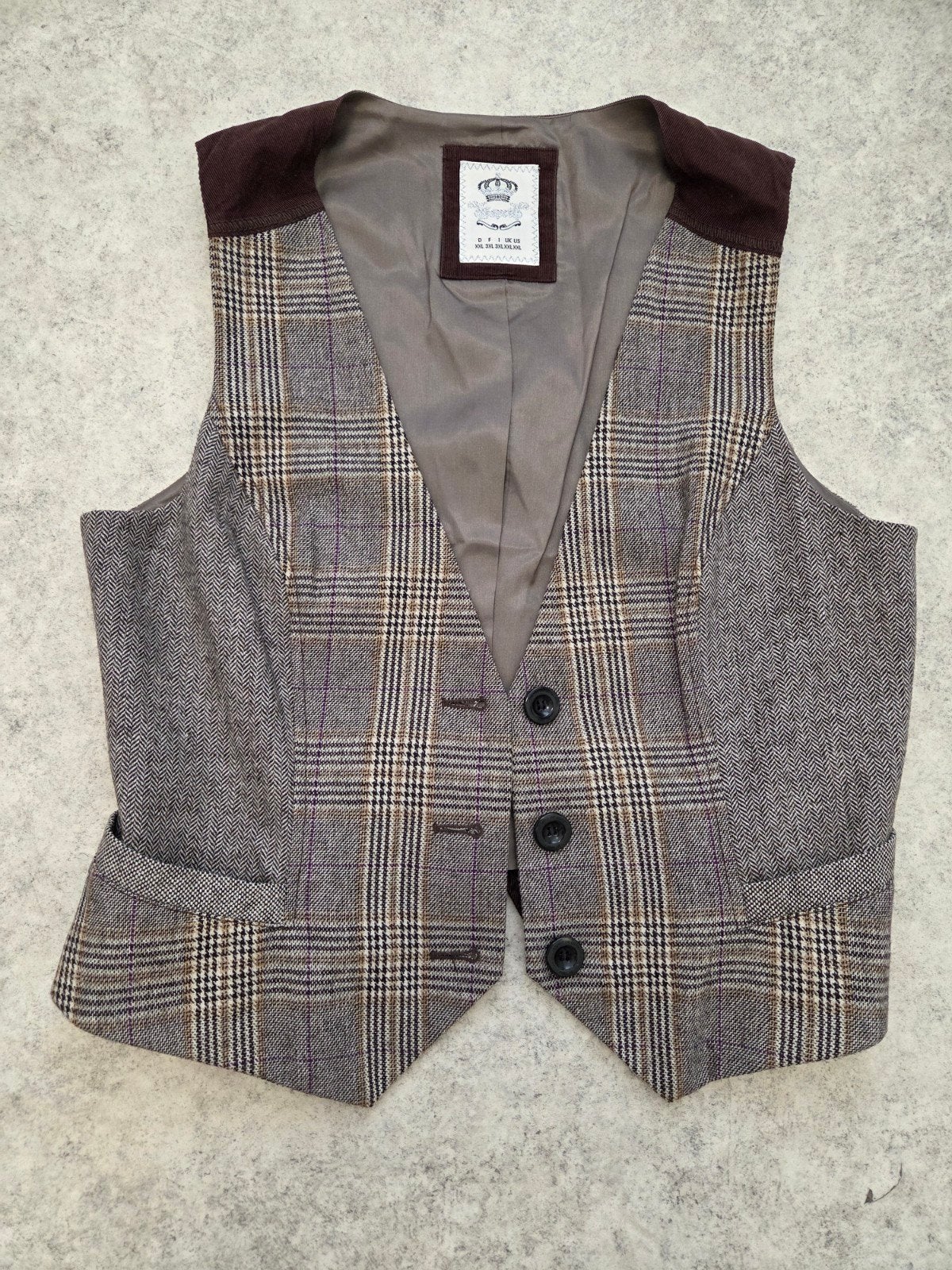 Stijlvol Esprit Gilet - Geruit en Corduroy XXL, Esprit, Ophalen of Verzenden, Zo goed als nieuw
