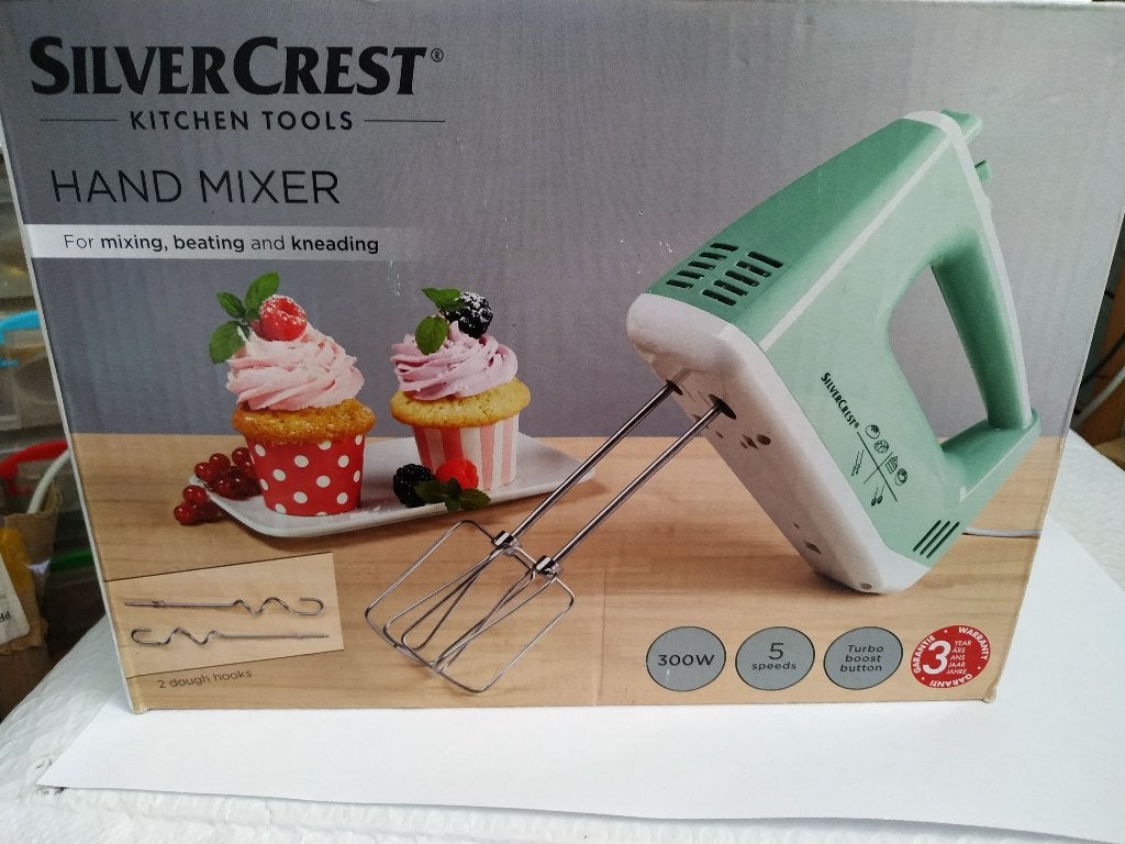 Handmixer 300 W, Witgoed en Apparatuur, Keukenmixers, Minder dan 1 liter, Ophalen of Verzenden, Nieuw, 3 snelheden of meer