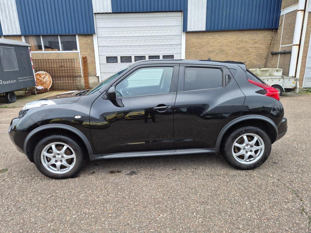 Nissan Juke 1.6 Tekna, leren bekleding/ achteruit camera, Auto's, Nissan, Voorwielaandrijving, Euro 5, Zwart, 4 cilinders