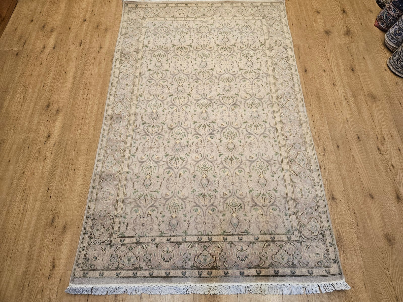 Handgeknoopt oosters tapijt sultry 188x120, Info@SlatsAntiek.nl, 100 tot 150 cm, Groen, Perzisch