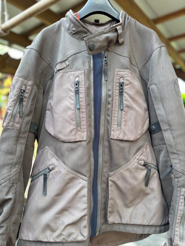BMW Rallye GTX motorjas – Khaki – maat 50, Motoren, Ophalen of Verzenden, Tweedehands, Heren, Jas | textiel