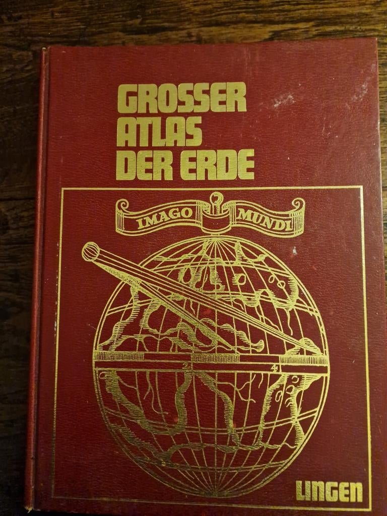 Grote Atlas der Aarde - Imago Mundi (1974), Boeken, Gelezen, Overige atlassen, Lingen Verlag, Ophalen of Verzenden