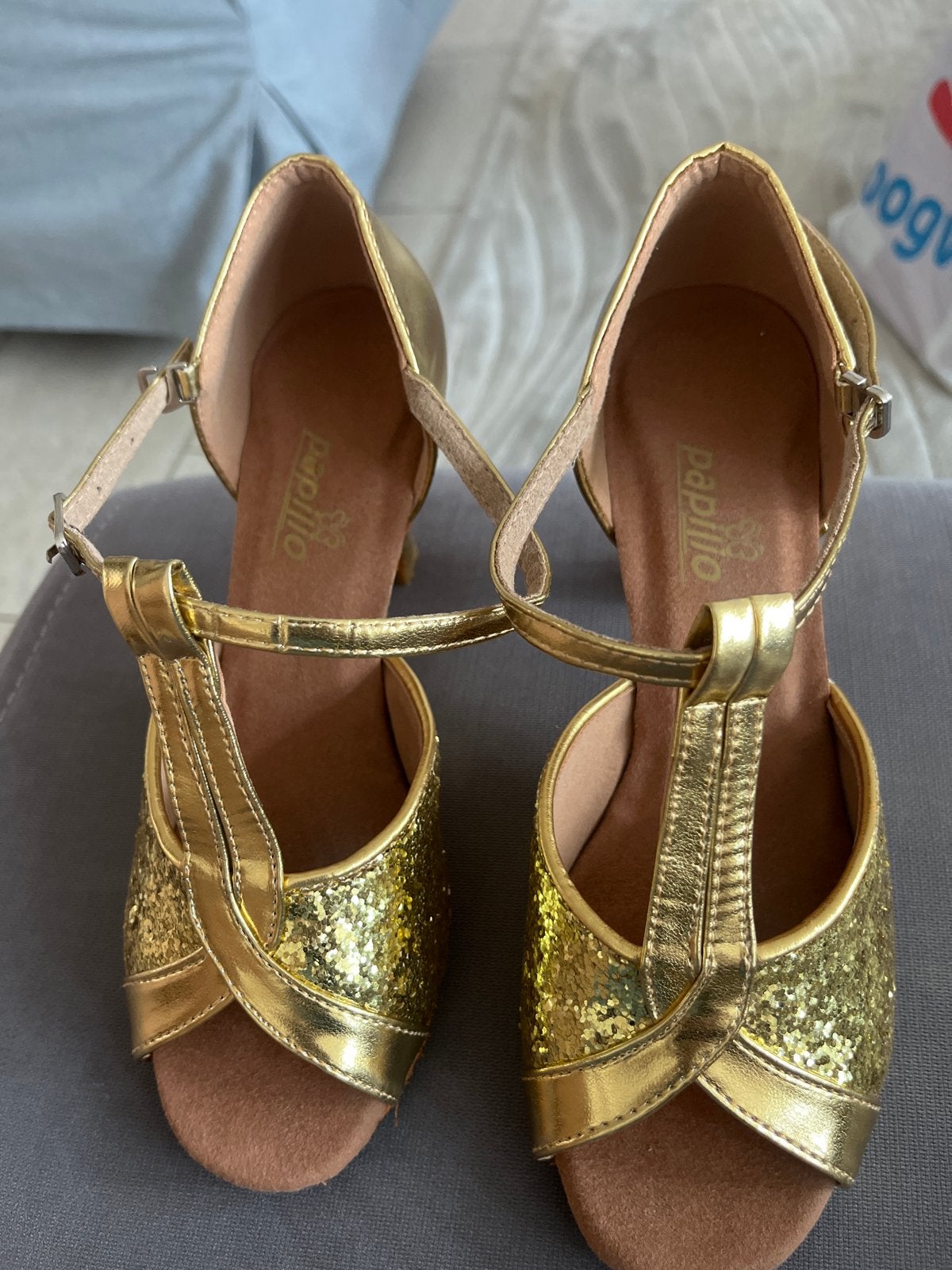 Gouden Salsa Dansschoenen Maat 37 - Zo Goed als Nieuw, Kleding | Dames, Schoenen, Ophalen of Verzenden, Zo goed als nieuw, Overige kleuren
