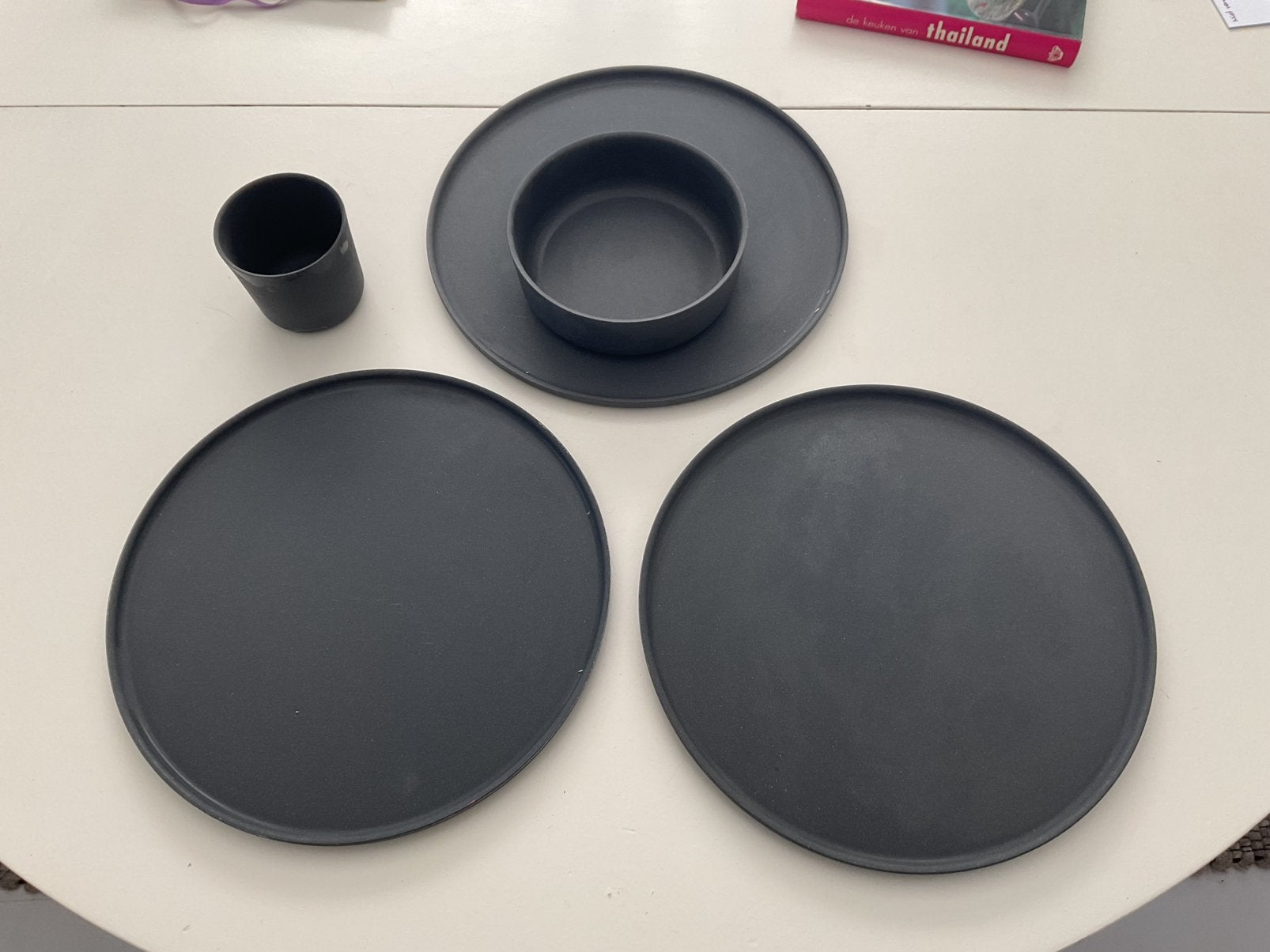 Biobu set borden, kom, beker , bamboeservies, Huis en Inrichting, Overige materialen, Nieuw, Ophalen of Verzenden, Bord(en)