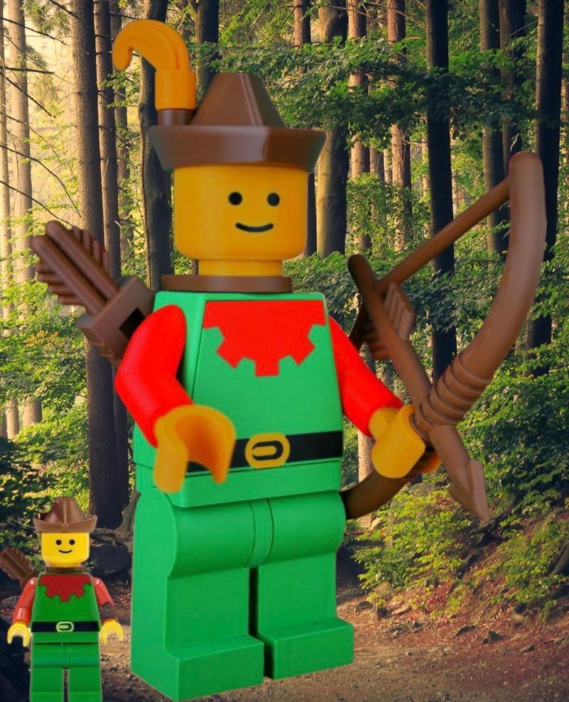 Mega maxi figure van een vintage brick forestmen, Ophalen of Verzenden, Nieuw, Castle