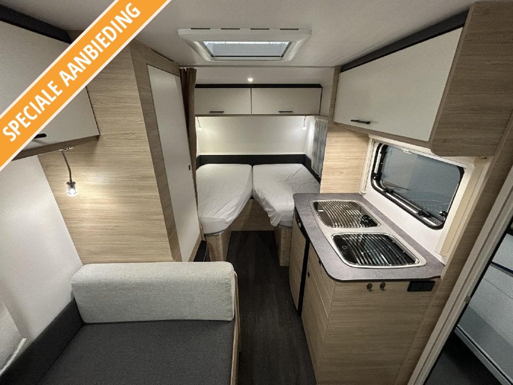 Caravelair Alba 472 Enkele bedden + Licht, Caravans en Kamperen, Treinzit, 750 - 1000 kg, 5 tot 6 meter, Overige typen