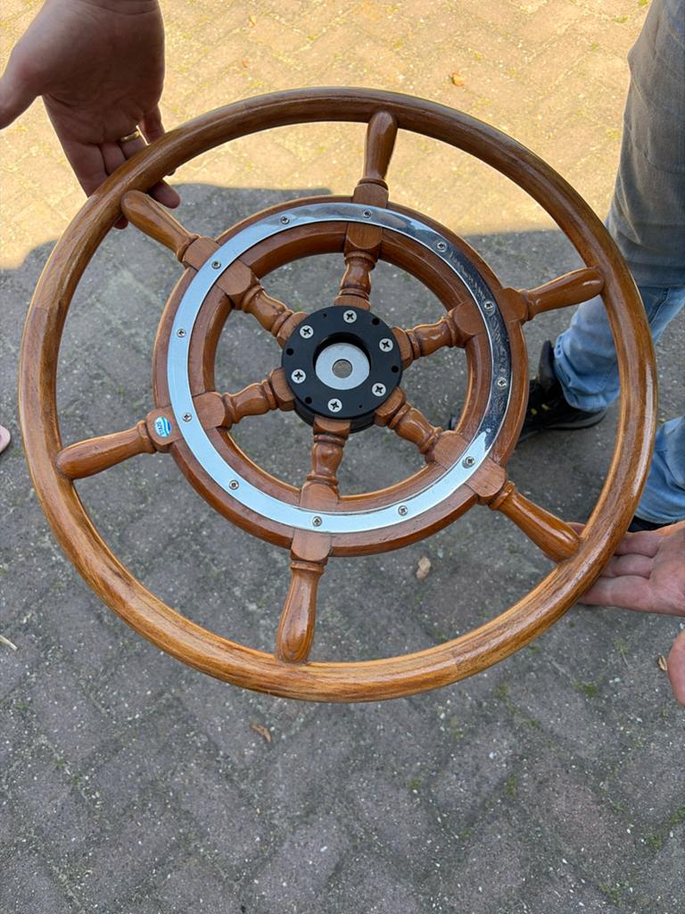 Stazo houten stuurwiel 50 cm, Ophalen of Verzenden, Gebruikt