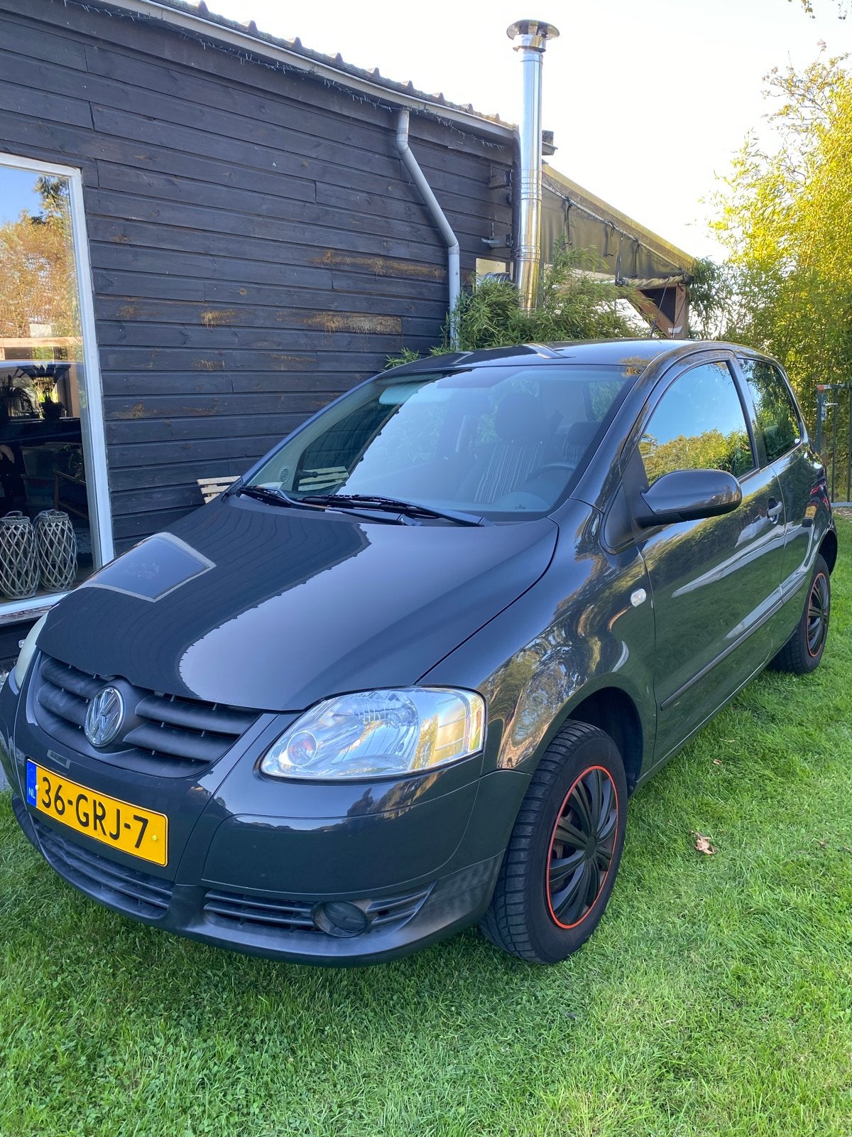 Volkswagen Fox 1.2 40KW 2008 Grijs, Auto's, Voorwielaandrijving, Stof, 969 kg, 4 stoelen