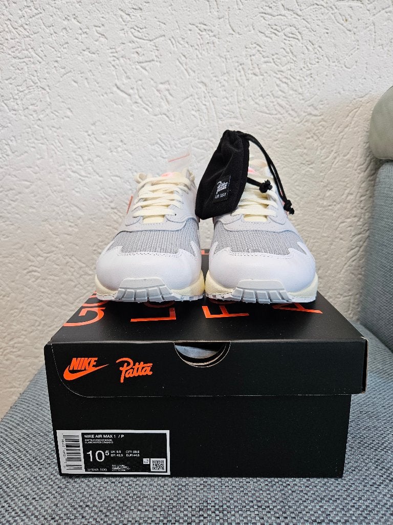 Patta air max 1 crimson 44.5, Kleding | Heren, Schoenen, Ophalen of Verzenden, Nieuw, Overige kleuren, Nike