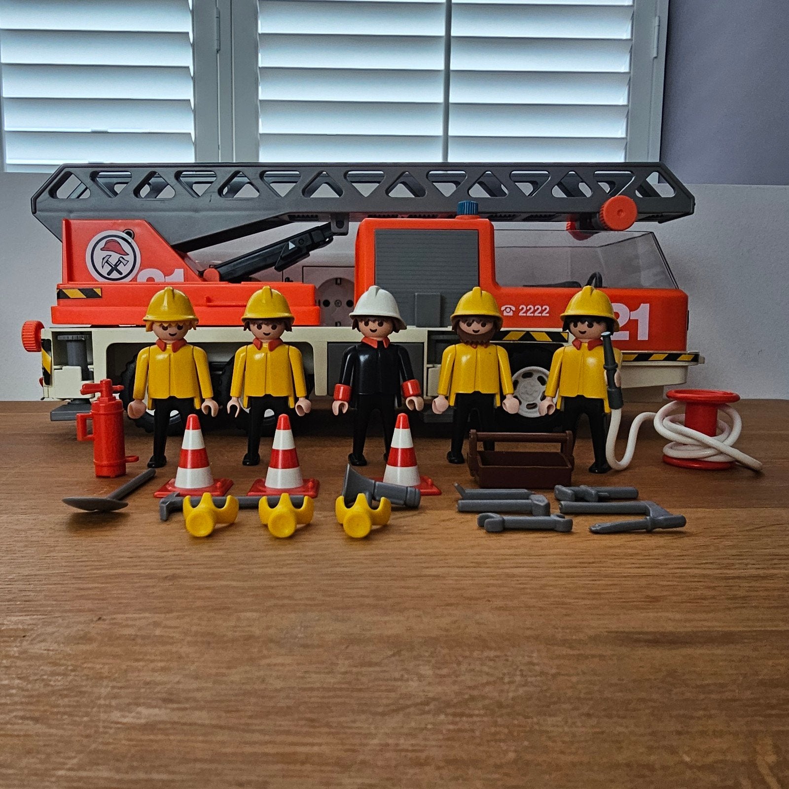 playmobil 3681 vintage brandweerauto ladderwagen brandweer, Ophalen of Verzenden, Gebruikt