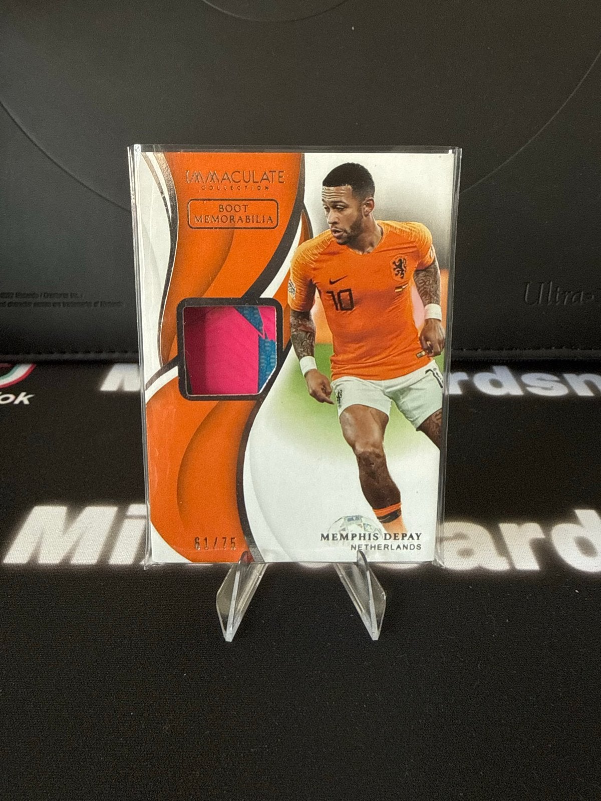 Memphis Depay Immaculate Collection Boot Relic, Verzamelen, Ophalen of Verzenden, Zo goed als nieuw, Overige binnenlandse clubs