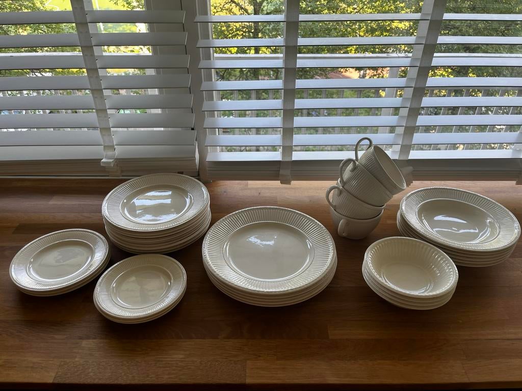 Wedgwood Queens Ware Edme Servies - Compleet Set, Ophalen, Gebruikt, Wedgwood, Aardewerk