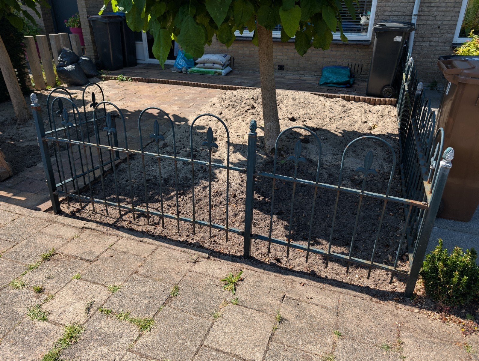 Gietijzeren tuinhek, Ophalen of Verzenden, Gebruikt, IJzer, Sierhekwerk
