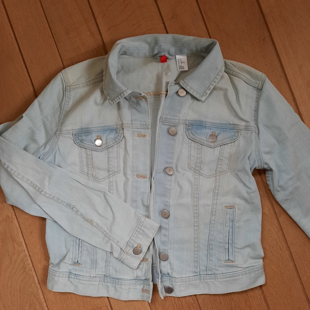 H&M DIVIDED spijkerjack licht blauw maat 42 - nieuw -, Blauw, Maat 42/44 (L), Nieuw, Ophalen of Verzenden