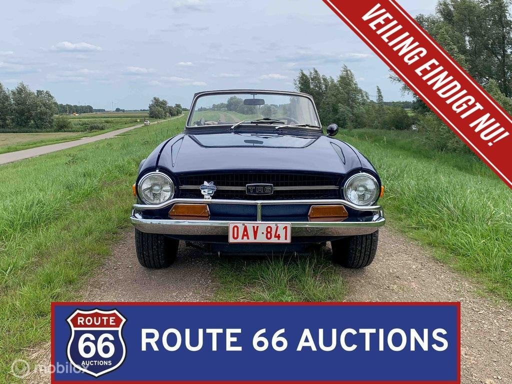 Triumph TR6 | 1970 | Route 66 Auctions, Auto's, Oldtimers, Overige carrosserieën, Triumph, Zwart, Bedrijf